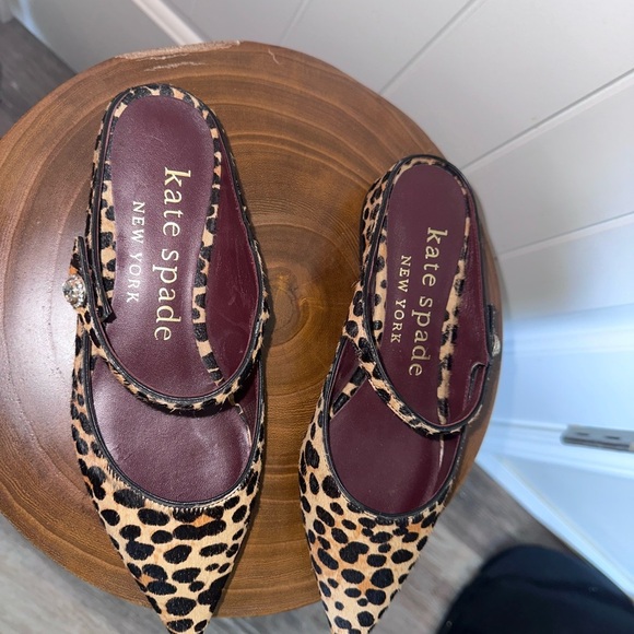 Kate Spade Meg Calf Hair Leopard Print Flats - Picture 4 of 9